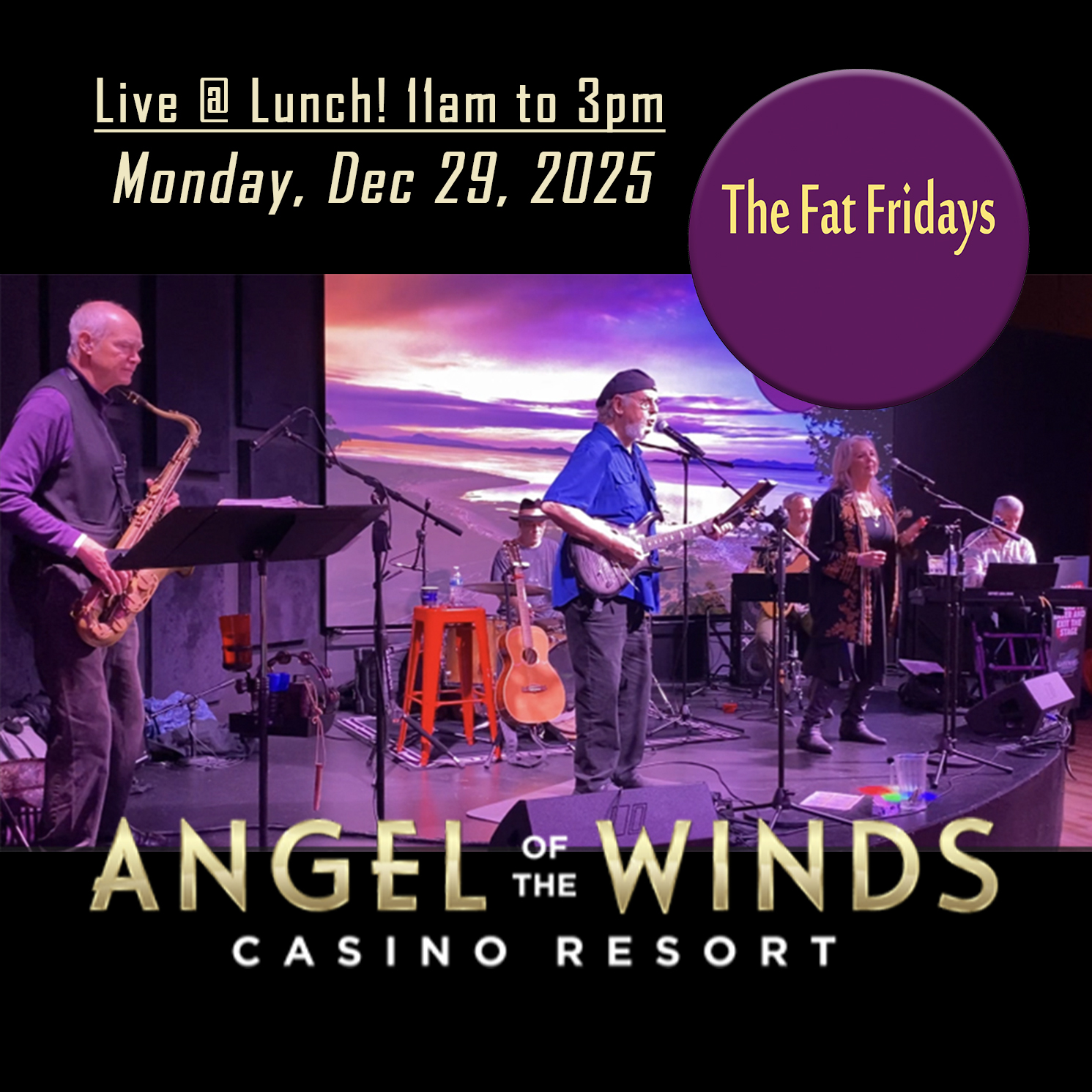 The Fat Fridays band at Angel of the Winds casino